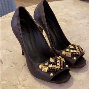 Tory Burch studded leather heels